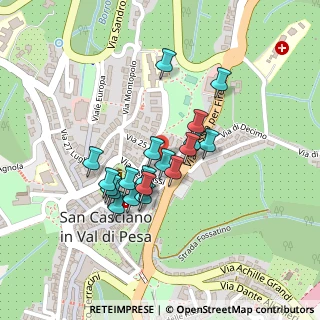 Mappa Via XXV Aprile, 50026 San Casciano In Val di Pesa FI, Italia (0.178)