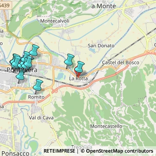 Mappa Via Piave, 56025 Pontedera PI, Italia (2.875)