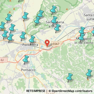 Mappa Via Piave, 56025 Pontedera PI, Italia (6.656)