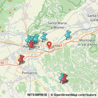 Mappa Via Enrico Capecchi, 56025 Pontedera PI, Italia (4.67615)