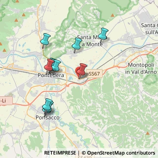 Mappa Via Piave, 56025 Pontedera PI, Italia (3.89273)