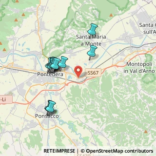 Mappa Via Piave, 56025 Pontedera PI, Italia (3.65643)