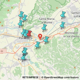 Mappa Via Piave, 56025 Pontedera PI, Italia (4.284)