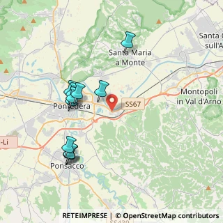 Mappa Via Piave, 56025 Pontedera PI, Italia (4.03818)