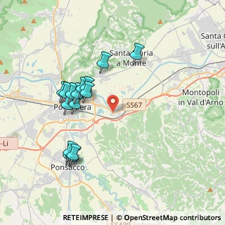 Mappa Via Piave, 56025 Pontedera PI, Italia (3.89667)