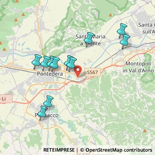Mappa Via Enrico Capecchi, 56025 Pontedera PI, Italia (4.16273)