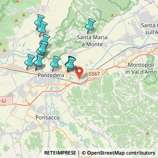 Mappa Via Enrico Capecchi, 56025 Pontedera PI, Italia (4.39077)