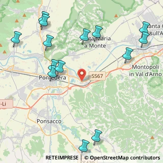 Mappa Via Piave, 56025 Pontedera PI, Italia (5.81)