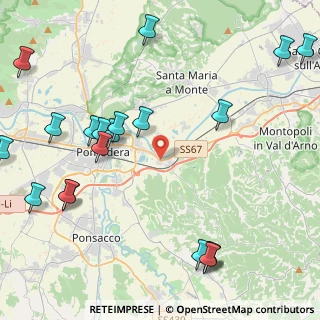 Mappa Via Piave, 56025 Pontedera PI, Italia (5.843)