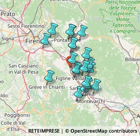 Mappa Via Olimpia, 50064 Figline e Incisa Valdarno FI, Italia (10.5035)