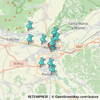 Mappa Via Filippo Turati, 56025 Pontedera PI, Italia (2.61909)