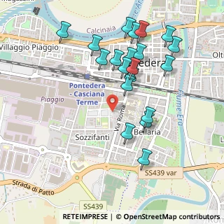 Mappa Via Filippo Turati, 56025 Pontedera PI, Italia (0.5245)