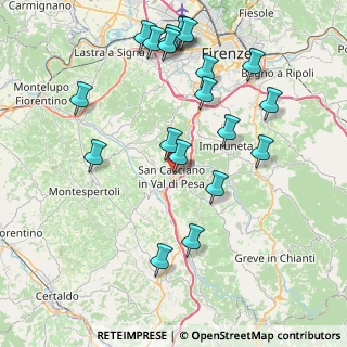 Mappa Piazza Livio Zannoni, 50026 San Casciano in Val di Pesa FI, Italia (9.1815)