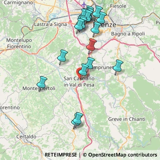Mappa Piazza Livio Zannoni, 50026 San Casciano in Val di Pesa FI, Italia (9.6835)