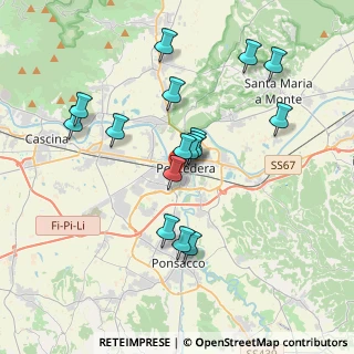 Mappa Piazza della Solidarietà, 56025 Pontedera PI, Italia (3.60688)