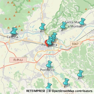 Mappa Piazza della Solidarietà, 56025 Pontedera PI, Italia (4.65615)