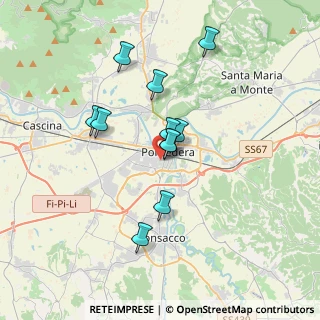 Mappa Piazza della Solidarietà, 56025 Pontedera PI, Italia (3.01455)