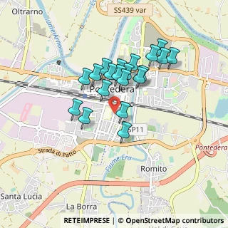 Mappa Via U. della Bianca, 56025 Pontedera PI, Italia (0.7365)