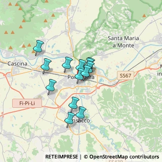 Mappa Via U. della Bianca, 56025 Pontedera PI, Italia (2.57154)