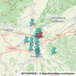 Mappa Via U. della Bianca, 56025 Pontedera PI, Italia (2.53154)