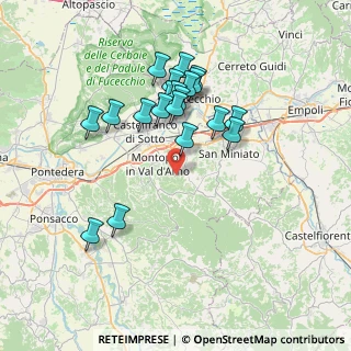 Mappa Via Montebicchieri, 56028 San Miniato PI, Italia (6.9445)