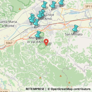 Mappa Via Montebicchieri, 56028 San Miniato PI, Italia (5.78727)