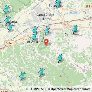 Mappa Via Montebicchieri, 56028 San Miniato PI, Italia (6.1375)