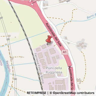 Mappa Località Piani della Rugginosa Zona Industriale, 253, 50066 Reggello, Firenze (Toscana)