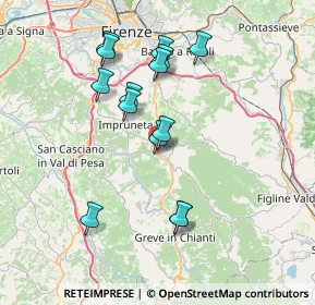 Mappa Strada In Chianti, 50022 Greve in Chianti FI, Italia (7.12357)