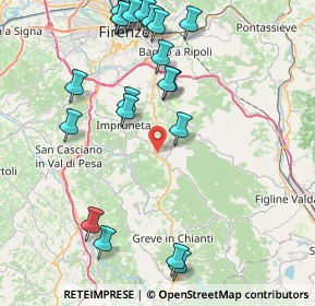 Mappa Via degli Ulivi, 50022 Greve in Chianti FI, Italia (9.8395)