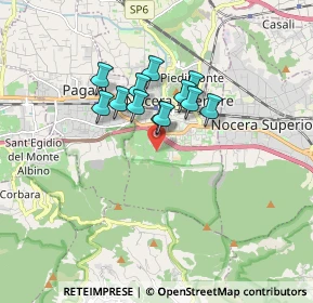 Mappa Via Degli Olivetani, 84014 Nocera Inferiore SA, Italia (1.27917)