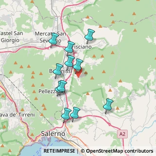 Mappa Via la Fora, 84081 Baronissi SA, Italia (3.57273)