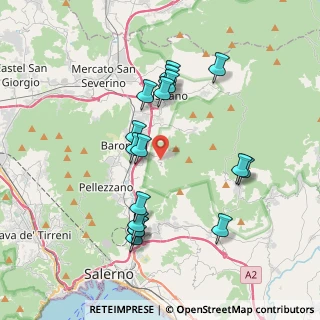 Mappa Via la Fora, 84081 Baronissi SA, Italia (3.96588)