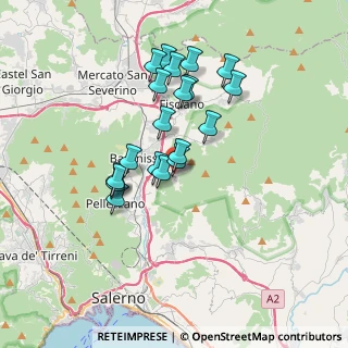 Mappa Via la Fora, 84081 Baronissi SA, Italia (3.2435)