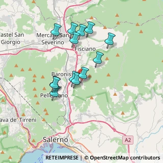 Mappa Via la Fora, 84081 Baronissi SA, Italia (3.46077)