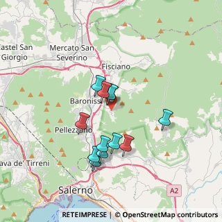 Mappa Via la Fora, 84081 Baronissi SA, Italia (3.205)