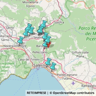 Mappa Via la Fora, 84081 Baronissi SA, Italia (7.02308)