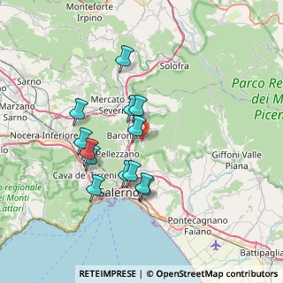 Mappa Via la Fora, 84081 Baronissi SA, Italia (6.89385)