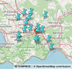 Mappa Via Rione Enrico Calenda, 84014 Nocera Inferiore SA, Italia (6.44)