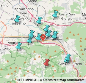 Mappa Via Grimaldi Raffaele, 84014 Nocera Inferiore SA, Italia (3.6)