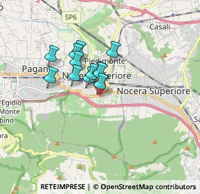 Mappa Via Dei Sarrasti, 84014 Nocera Inferiore SA, Italia (1.25833)