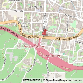 Mappa Via G. Atzori, 140, 84014 Nocera Inferiore, Salerno (Campania)