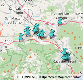 Mappa Via Casa Sasso, 84014 Nocera Inferiore SA, Italia (3.5575)