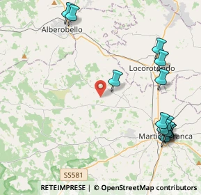 Mappa Via Chiafele zone C, 74015 Martina Franca TA, Italia (5.75)