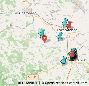 Mappa Via Chiafele zone C, 74015 Martina Franca TA, Italia (5.35211)
