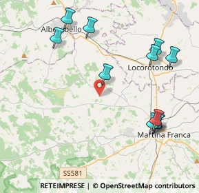 Mappa Via Chiafele zone C, 74015 Martina Franca TA, Italia (5.10364)
