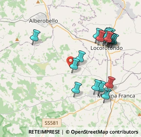 Mappa Via Chiafele zone C, 74015 Martina Franca TA, Italia (4.4315)
