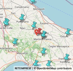 Mappa Via Chiafele zone C, 74015 Martina Franca TA, Italia (21.07571)