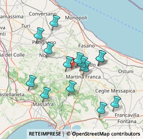 Mappa Via Chiafele zone C, 74015 Martina Franca TA, Italia (14.59)