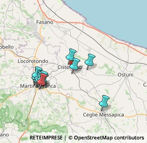 Mappa SP16, 72014 Cisternino BR, Italia (7.53462)